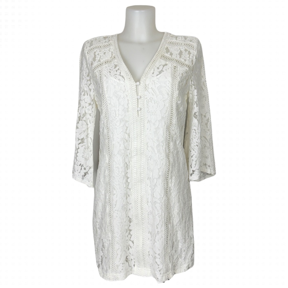 Marciano - Romantic Lace Short Dress - M - Picture 4 of 11